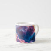 抽象的な宇宙の星雲アート - カラフルな宇宙 エスプレッソカップ (正面右)