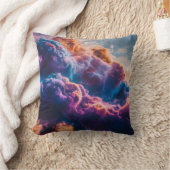抽象的な宇宙の星雲アート - カラフルな宇宙 クッション (ブランケット)