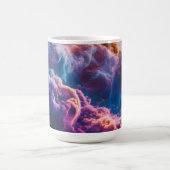 抽象的な宇宙の星雲アート - カラフルな宇宙 コーヒーマグカップ (中央)