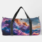 抽象的な宇宙の星雲アート - カラフルな宇宙 ダッフルバッグ (裏面)