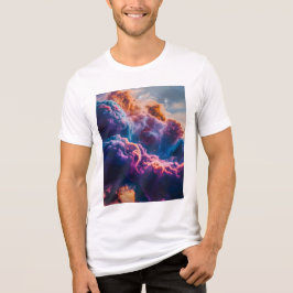 抽象的な宇宙の星雲アート - カラフルな宇宙 トライブレンドTシャツ