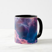 抽象的な宇宙の星雲アート - カラフルな宇宙 マグカップ (正面右)