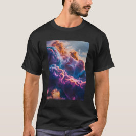 抽象的な宇宙の星雲アート - カラフルな宇宙 Tシャツ