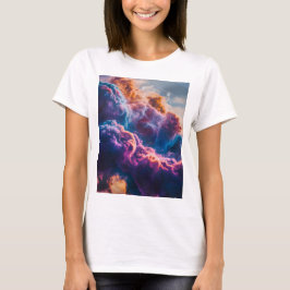 抽象的な宇宙の星雲アート - カラフルな宇宙 Tシャツ