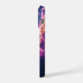抽象的な宇宙の星雲アート - カラフルなiPhoneケース iPhoneケース (左側面)