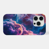 抽象的な宇宙の星雲アート - カラフルなiPhoneケース iPhoneケース (裏面横)