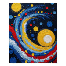抽象的な宇宙の渦巻きアート