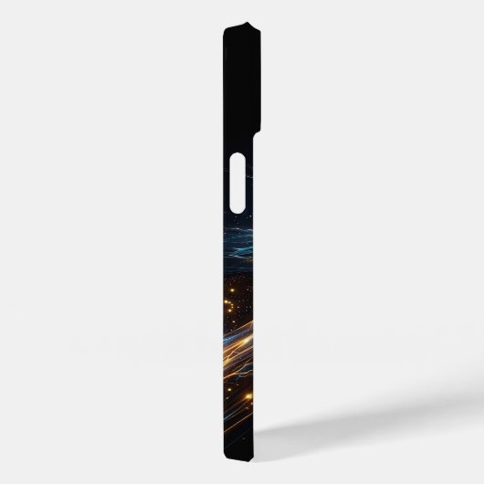 抽象的な宇宙の稲妻 - 電気青と Case-Mate iPhoneケース (裏面 / 右)