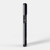 抽象的な宇宙の稲妻 - 電気青と iPhoneケース (右側面)