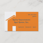 抽象的な家の不動産の名刺 名刺 (正面)