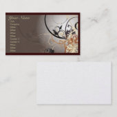 抽象的な専門の名刺のテンプレート 名刺 (正面/裏面)