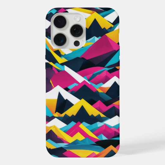抽象的な山々 iPhoneケース (裏面)