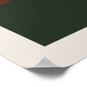 抽象的な山の絵 ポスター (角)