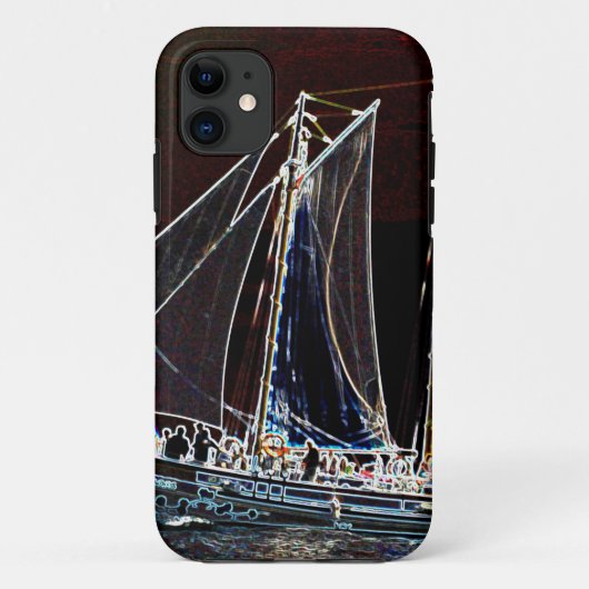抽象的な帆船の写真 Case-Mate iPhoneケース (裏面)