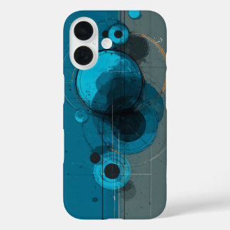 抽象的な幾何学アート iPhone 16ケース