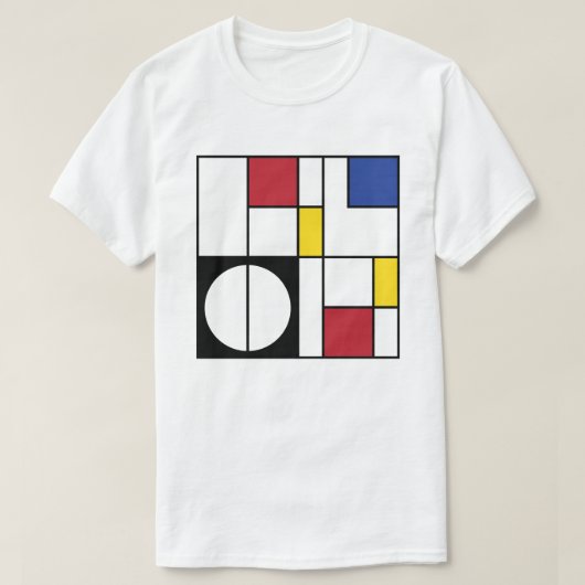 抽象的な幾何学アート Tシャツ (デザイン正面)