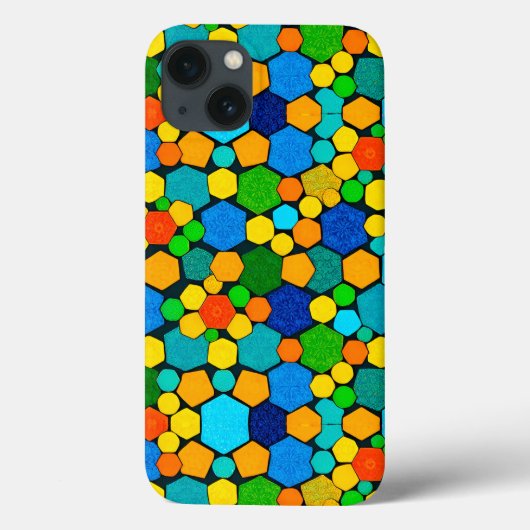 抽象的な幾何学モザイク柄 Case-Mate iPhoneケース (裏面)