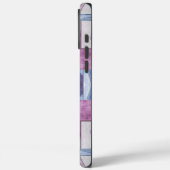 抽象的な幾何学モザイク 紫、青、グレー Case-Mate iPhoneケース (裏面 / 左)