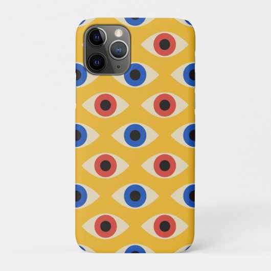 抽象的な幾何学モダンな太字の邪眼パターン Case-Mate iPhoneケース (裏)