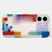 抽象的な幾何学モダンアートのカラフルなカバー Case-Mate iPhoneケース (裏面 (横))