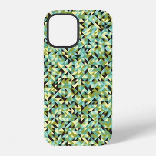 抽象的な幾何学模様の生成コンピュータアート iPhoneケース (裏面)