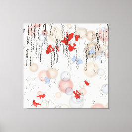 抽象的な幾何学模様の絵画 キャンバスプリント