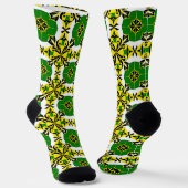 抽象的な幾何学模様 ソックス (傾斜あり)