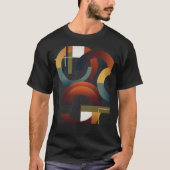 抽象的な幾何学模様 Tシャツ (正面)
