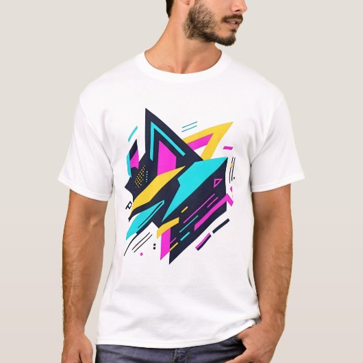 抽象的な幾何学模様 Tシャツ (正面)
