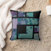 抽象的な幾何学的な四角形 クッション (ブランケット)