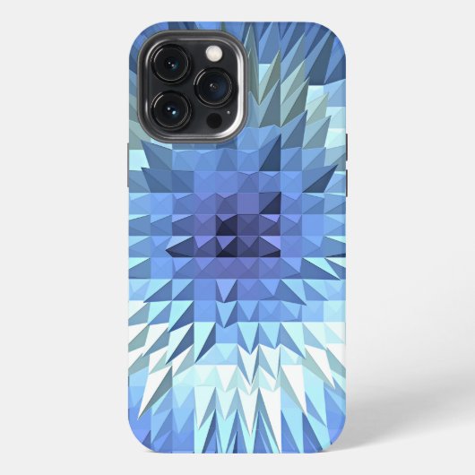 抽象的な幾何学的な多角形のテクスチャ iPhoneケース (裏面)