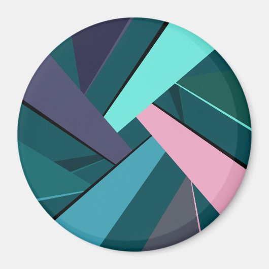 抽象的な幾何学的図形 6 マグネット (正面)