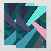 抽象的な幾何学的形状6 サンキューカード (正面/裏面)