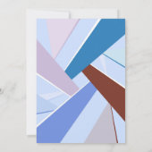 抽象的な幾何学的形状 3 サンキューカード (裏面)