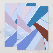 抽象的な幾何学的形状 3 サンキューカード (正面/裏面)