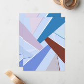 抽象的な幾何学的形状 3 ノートカード (正面/裏面インサイチュ)