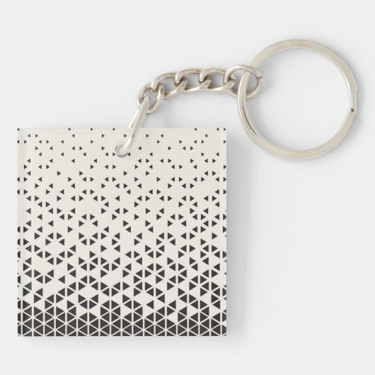 抽象的な幾何学的設計 キーホルダー (裏面)