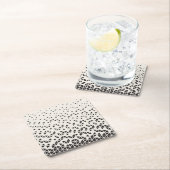 抽象的な幾何学的設計 スクエアペーパーコースター (インサイチュ)