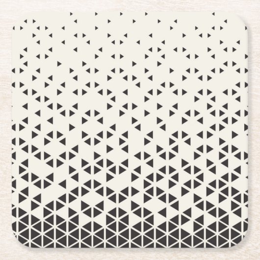 抽象的な幾何学的設計 スクエアペーパーコースター (正面)