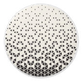 抽象的な幾何学的設計 セラミックノブ (正面)