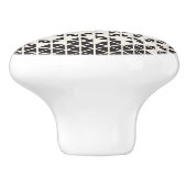 抽象的な幾何学的設計 セラミックノブ (側面)