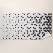 抽象的な幾何学的設計 ビーチタオル (正面)