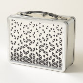 抽象的な幾何学的設計 メタルランチボックス (裏面)