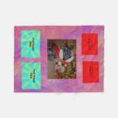 抽象的な幾何学的 フリースブランケット (正面(横))