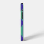 抽象的な形のトレンディな幾何学模様 n iPhoneケース (左側面)
