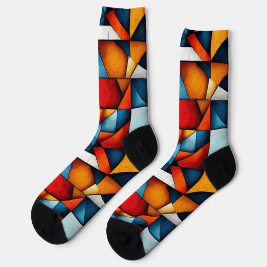 抽象的な形 ソックス (左)