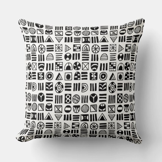 抽象的な形 060617 パターン クッション (正面)