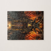 抽象的な恐怖アプローチ地獄のゲート ジグソーパズル (横)