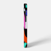 抽象的な愛、目:カラフルな模様 iPhoneケース (左側面)