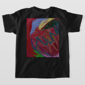 抽象的な愛 Tシャツ (レイダウン裏面)